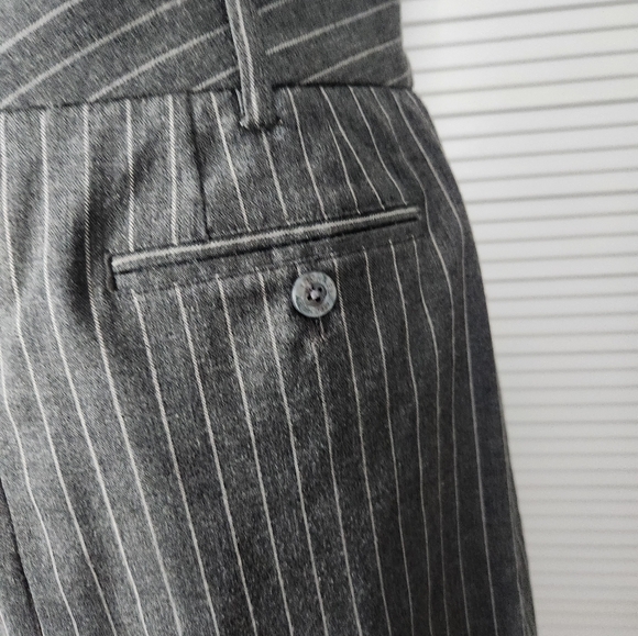 Micheal kors grey white striped business skirt sz 4 - Picture 4 of 9